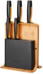 Fiskars Functional Form késblokk bambusz tartóban 5 késes (1057552) - aquamixwebaruhaz