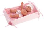 Llorens Llorens: Bebita 26cm-es kislány baba kisággyal
