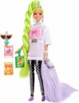 Mattel Barbie Fashionistas Extravagáns zöld hajú baba papagájjal (GRN27)