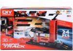 Magic Toys Parkoló autókkal és helikopterrel 24db-os