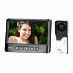 ORNO Videointerfon pentru o familie IMAGO ORNO OR-VID-MC-1059 B, color, monitor ultra-plat LCD 7 , control automat al portilor, 16 sonerii, infrarosu, negru alb (OR-VID-MC-1059/B)