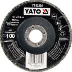 TOYA lamellás korong 125 x 22, 2 mm konvex P60
