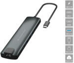 Conceptronic Notebook Dokkoló - DONN06G (USB-C to HDMI+USB-C PD: 60W+USB-A+SD/TF+RJ-45, fekete) (MOBCONDONN06G)