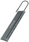 Conceptronic Notebook Dokkoló - DONN17G (USB-C to HDMI/DP/USB-C PD/USB-C data/USB 3.0/USB 2.0/SD/TF/GbE/AUX) (MOBCONDONN17G)