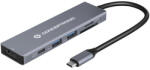 Conceptronic Notebook Dokkoló - DONN23G (USB-C to HDMI/USB-C PD/USB 3.0/SD/TF) (MOBCONDONN23G)