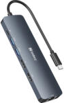 Sandberg Notebook Dokkoló - USB-C 8K Display Dock (Bemenet: USB-C; Kimenet: HDMI+DP+2xUSB-A3.0+USB-C+RJ45; 8K/30Hz) (PERSAN13643)