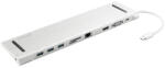 Sandberg notebook dokkoló - usb-c 10-in-1 docking station (usb-c, hdmi/vga, 3x usb3.0, 1x rj-45, audio, kártyaolvasó)