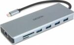 DICOTA D32065 USB-C apa - 2x HDMI/DisplayPort/4x USB-A/2x USB-C/SD/MikroSD/RJ45/3.5mm Jack anya Adapter (D32065)