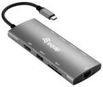 Equip-Life Equip Notebook Dokkoló - 133490 (Bemenet: USB-C, Kimenet: USB-C PD: 100W/HDMI/2x USB-A 3.2 Gen1/ USB-C3.2 Gen1/SD/TF) (MOBEQU133490)