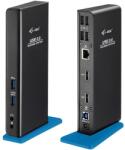 i-tec USB 3.0 / USB-C Dual HDMI Docking Station 2x HDMI LAN Audio 6x USB (1x port szybkiego ładowania BC 1.2) - Dokkoló állomás (U3DUALHDMIDOCK)