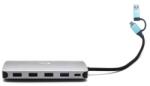 i-tec USB 3.0 / USB-C / Thunderbolt 3x Display Fém Nano Dokkoló Állomás 2xHDMI 1x VGA LAN Kártyaolvasó 5x USB+ Power Delivery 100W - Dokkoló Állomás (CANANOTDOCKPD)