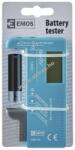 EMOS univerzális elemteszter AAA, AA, C, D, 9V és 1, 5V-os gombelemekhez UNI D3