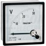 TRACON Analóg egyenáramú alapműszer sönt méréshez 96×96mm, DC (DCVM-96B) - kontaktor