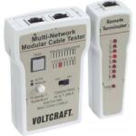 VOLTCRAFT Koax kábel teszter, UTP, LAN hálózati kábel teszter RJ45, BNC csatlakozókhoz, kábelekhez Voltcraft CT-2 (CT-2)