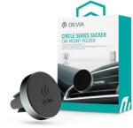 DEVIA univerzális szellőzőrácsba illeszthető mágneses autós tartó - Devia CircleSeries Sucker Car Mount Holder - szürke/fekete (ST329548)