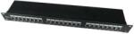 Gembird - FTP 19" patch panel 24 port 1U cat. 6 with rear cable management - NPP-C624-002 (NPP-C624-002)