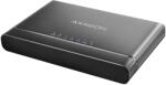 AXAGON CloneMaster 2 külső tartó, USB-C 3.2 Gen 2 - NVMe M2, SATA 2, 5/3, 5", klónozási funkció, Fekete (ADSA-CC)