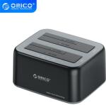 ORICO HDD/SSD Dokkoló - 6829C3-V1-EU-BK (2x 2, 5"/3, 5" HDD/SSD -> USB-A, Max. : 36TB, fekete) (ORICO-6829C3-V1-EU-BK-BP) - digitalgo