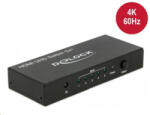 Delock HDMI UHD-kapcsoló, 5 x HDMI-bemenet > 1 x HDMI-kimenet, 4K (18685) - aqua