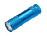 GTV LT-LK3WBL-60 LED zseblámpa 3xAAA elemhez 1, 5V, 3W, 150lm, 6400K, 22m, IP20, kék (LT-LK3WBL-60)