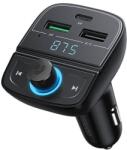 UGREEN 3613477 Cd229 Fm Transzmitter, Bluetooth 5.0, Usb Qc 3.0, Usb-c Pd, Microsd, Fekete (UG80910)