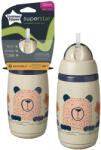 Tommee Tippee Superstar Insulated Straw Cup szívószálas hőtartó pohár 266 ml 12m+ - Drapp