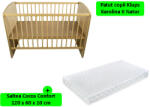 Klups Patut KLUPS Karolina II Natur + Saltea 10 MyKids Confort II (00009501)