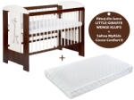 Klups Patut KLUPS Little Giraffe Wenge + Saltea 12 Confort (00009590) - jucariafavorita