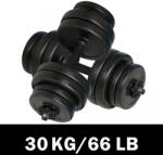 vidaXL Set gantere 30kg (2x15kg) (90267)