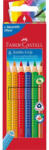 Faber-Castell Jumbo Grip Színes Ceruza Háromszögletű 6 Darabos
