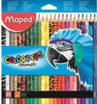 Maped Color Peps Animal Színesceruza Készlet - 24 db, Normál, Háromszög (832224FC)