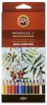 KOH-I-NOOR 3716 Mondeluz Aquarell Színesceruza Készlet - 12 db, Normál, Hatszög
