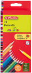 Herlitz Trio Lakkozott Színesceruza Készlet - 12 db, Normál, Háromszög