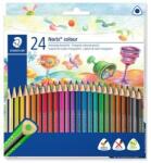 STAEDTLER Színes ceruza készlet, háromszögletű, STAEDTLER "Noris Colour 187", 24 különböző szín (TS187C24) - primatinta