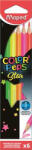 Maped Színes ceruza készlet, háromszögletű, MAPED "Color'Peps Star Fluo", 6 különböző szín