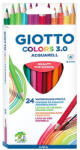 GIOTTO Colors 3.0 Aquarell Színes Ceruza Háromszögletű 24 Darabos