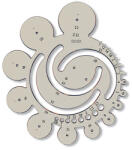 KOH-I-NOOR Radius Sablon - Füst Színű