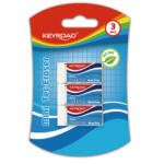  Radír, PVC mentes 3 db/bliszter Keyroad Tec Eraser (KR971023)