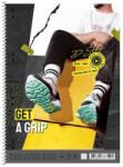 Shkolyaryk Publishing House Get A Grip Spirálfüzet - A4+, Vonalas, 80 Lap, Vegyes Szín (A4-080-6520L)