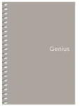 Shkolyaryk Publishing House Genius A6 Kockás Spirál Füzet - Többféle, 80 Lapos