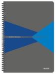 Leitz Office Spirálfüzet - A4, Kockás, 90 Lap, Pp Borító, Szürke/ Kék (E44950035)