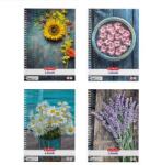 Herlitz Flower A4 70lapos vonalas spirálfüzet (09542879) (09542879)
