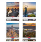 Herlitz 09542960 Spirálfüzet - A5, 80 Lap, City, Vonalas