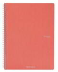 Fedrigoni Ecoqua A5 Sima Spirálfüzet - 70 Lapos, Korall