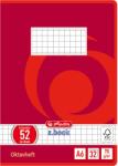 Herlitz A6 Kockás Füzet - 32 Lapos, Piros