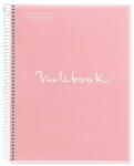 Miquelrius Emotions 1 A5 Kockás Spirálfüzet - 20 Lapos, Pink