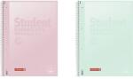 Brunnen A4 80 lapos kockás pasztell menta és pasztell pink spirálfüzet (106732896) (106732896) - firstshop