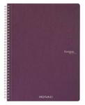 Fedrigoni Ecoqua A5 Sima Spirálfüzet - 70 Lapos, Lila