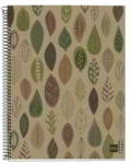 Miquelrius Ecoleaves A5 Vonalas Spirálfüzet - 4x30 Lapos