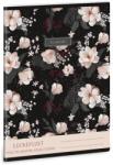 Ars Una Flowery Black A/5 Leckefüzet (50843749)